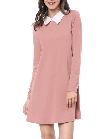 A Line Knit Holiday Long Sleeve Above The Knee Dress