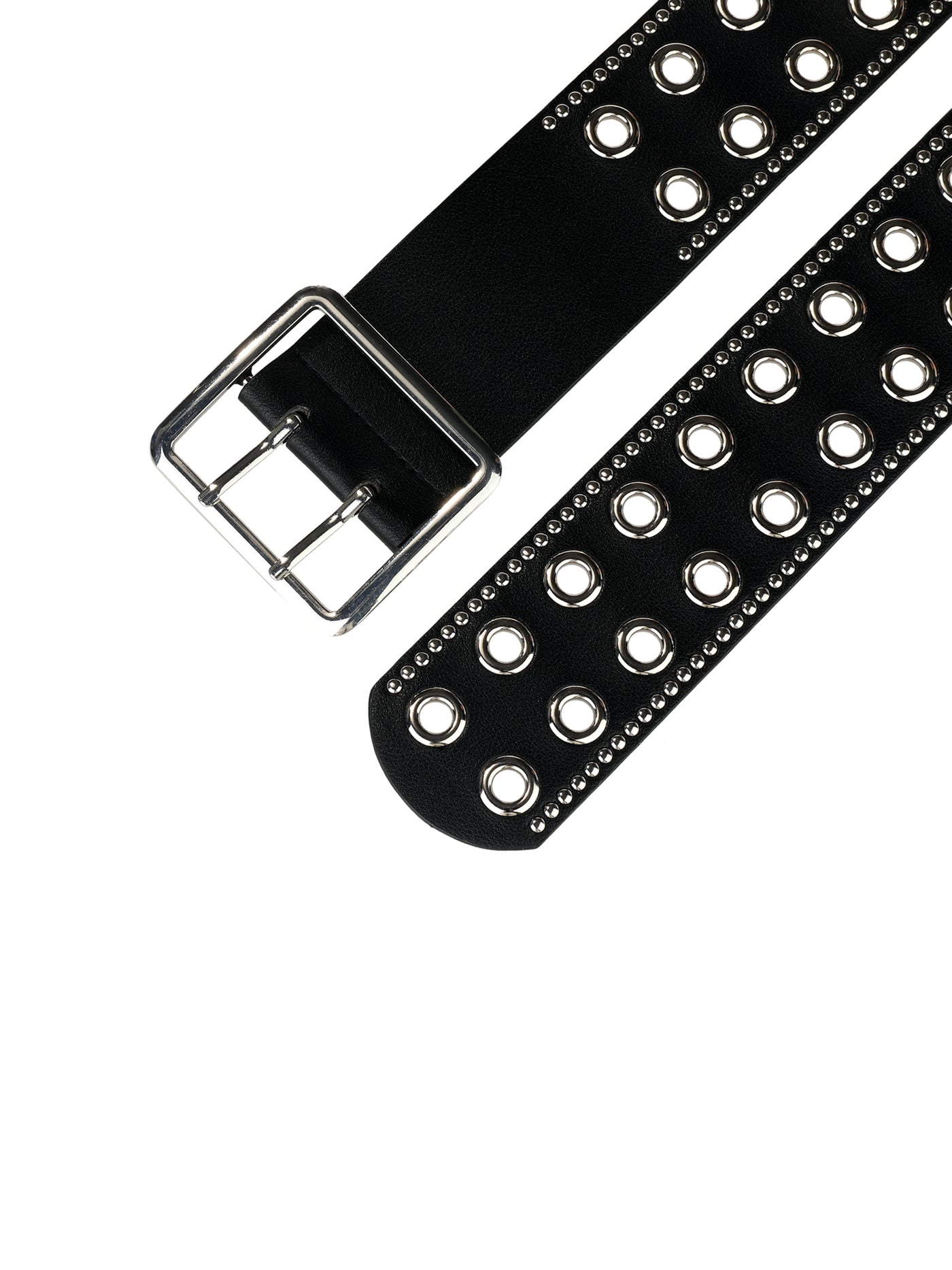 Allegra K Grommet Wide Waist Belt for Dress Metal Pin Buckle