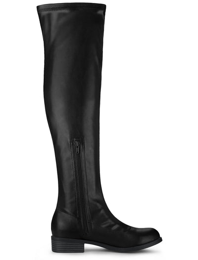Low Block Heel Fashion Over the Knee High Boots