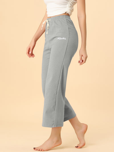Wide Leg Pajamas Sleepwear Sweatpants Bottoms Jogger Lounge Pants