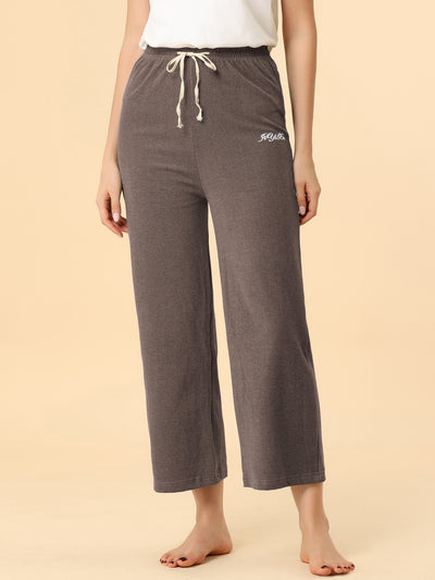 Wide Leg Pajamas Sleepwear Sweatpants Bottoms Jogger Lounge Pants