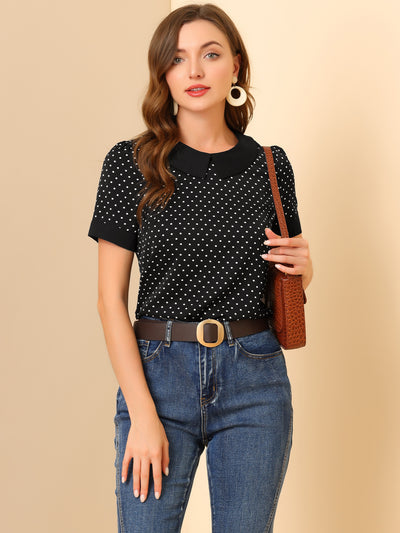 White And Turquoise Polka Dot Women's Sweatshirt