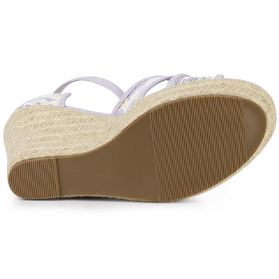 Espadrilles Lace Wedges Wedge Sandals