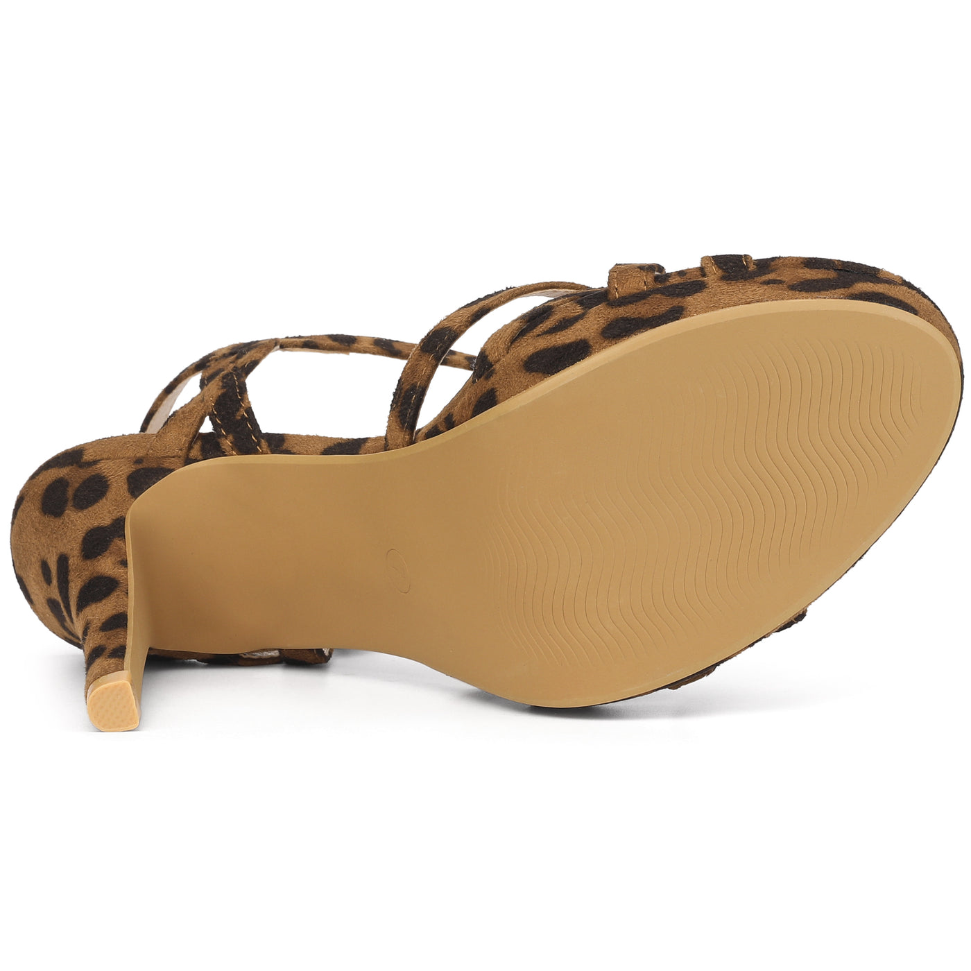 Allegra K Crisscross Straps Strappy Platform Stiletto Heel Sandals