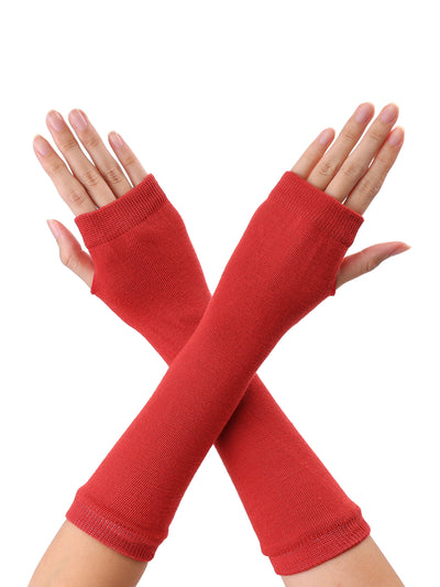 Unisex Classic Fashion Stretch Fingerless Arm Warmers Oversleeve