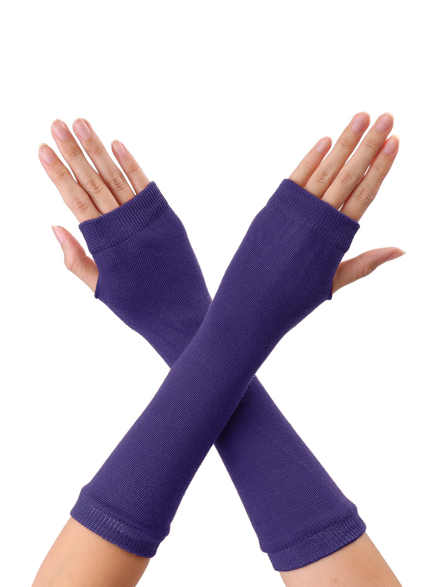 Allegra K Unisex Classic Fashion Stretch Fingerless Arm Warmers Oversleeve
