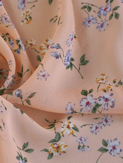 Floral Print Tiered Lightweight Flowy Long Sleeve Dress