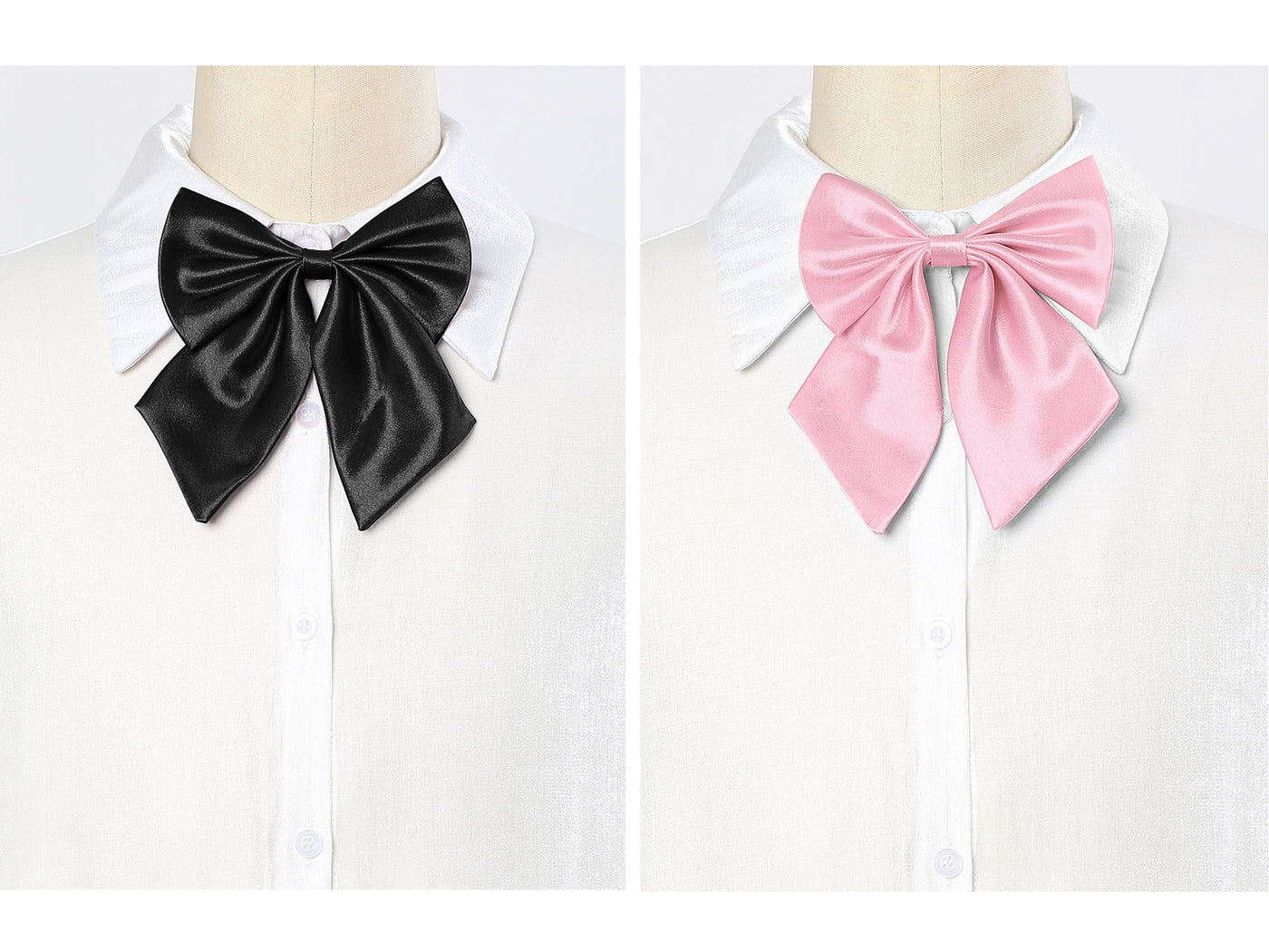 Allegra K Pre-tied Bowknot with Adjustable Neck Strap Cute Bowtie 2 Pcs
