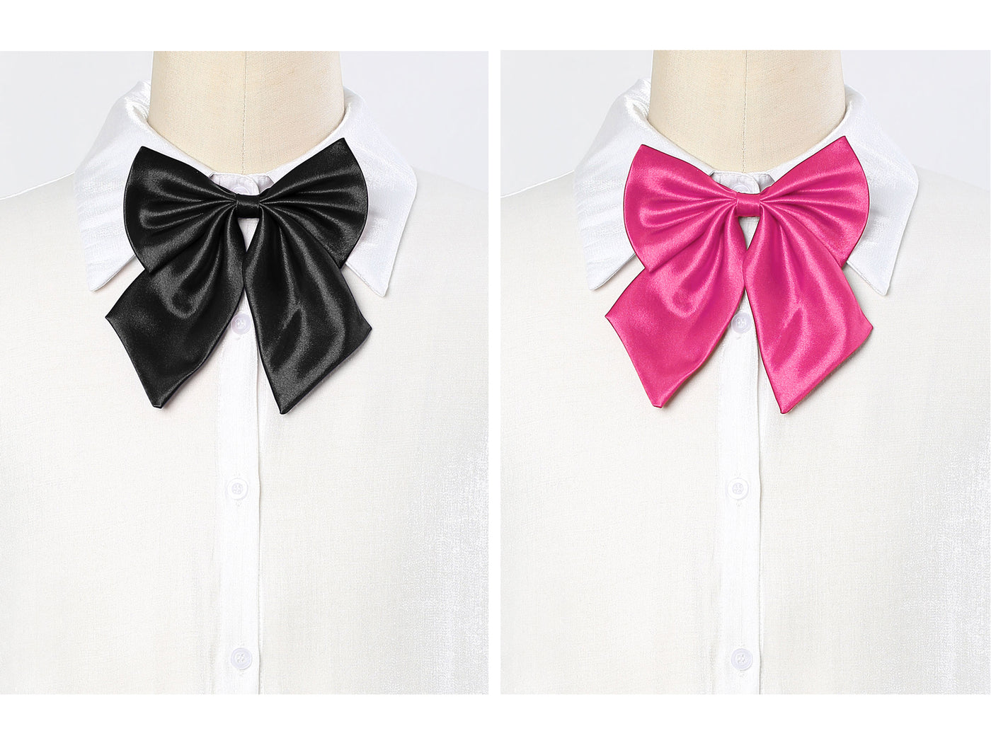 Allegra K Pre-tied Bowknot with Adjustable Neck Strap Cute Bowtie 2 Pcs