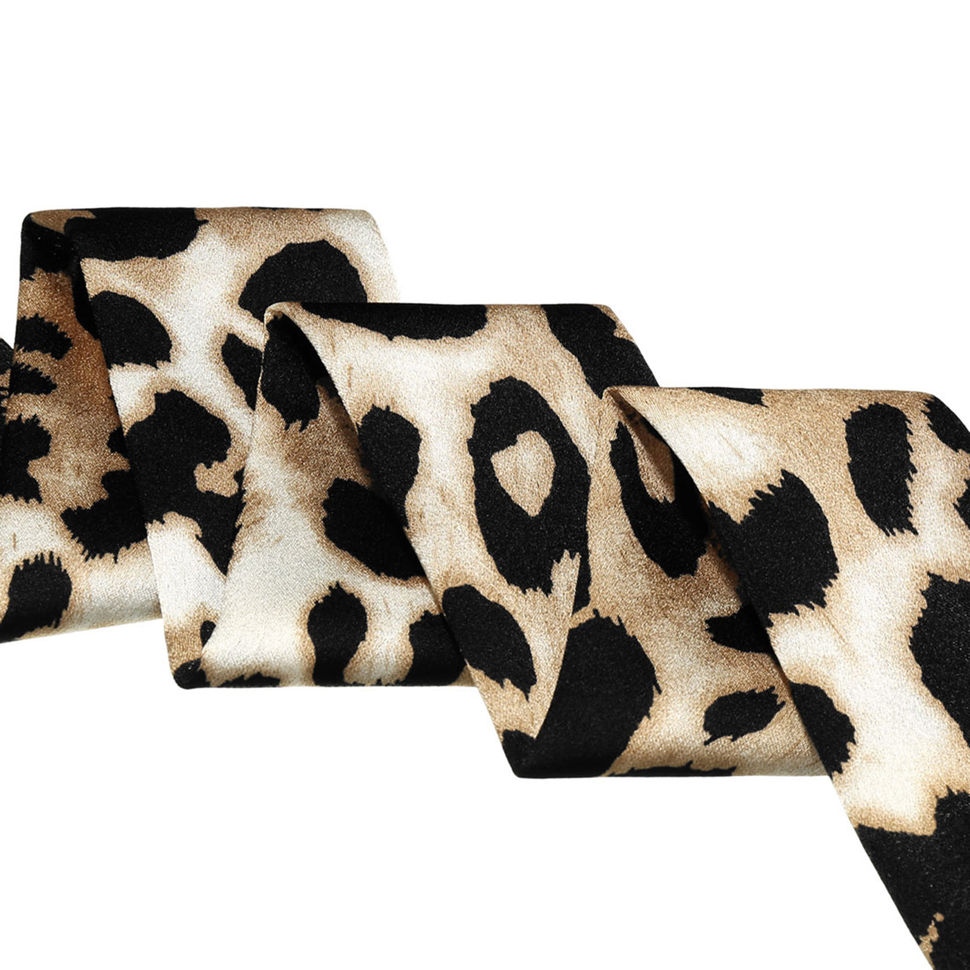 Allegra K Women Skinny Leopard Printed Hairband Long Neck Scarf