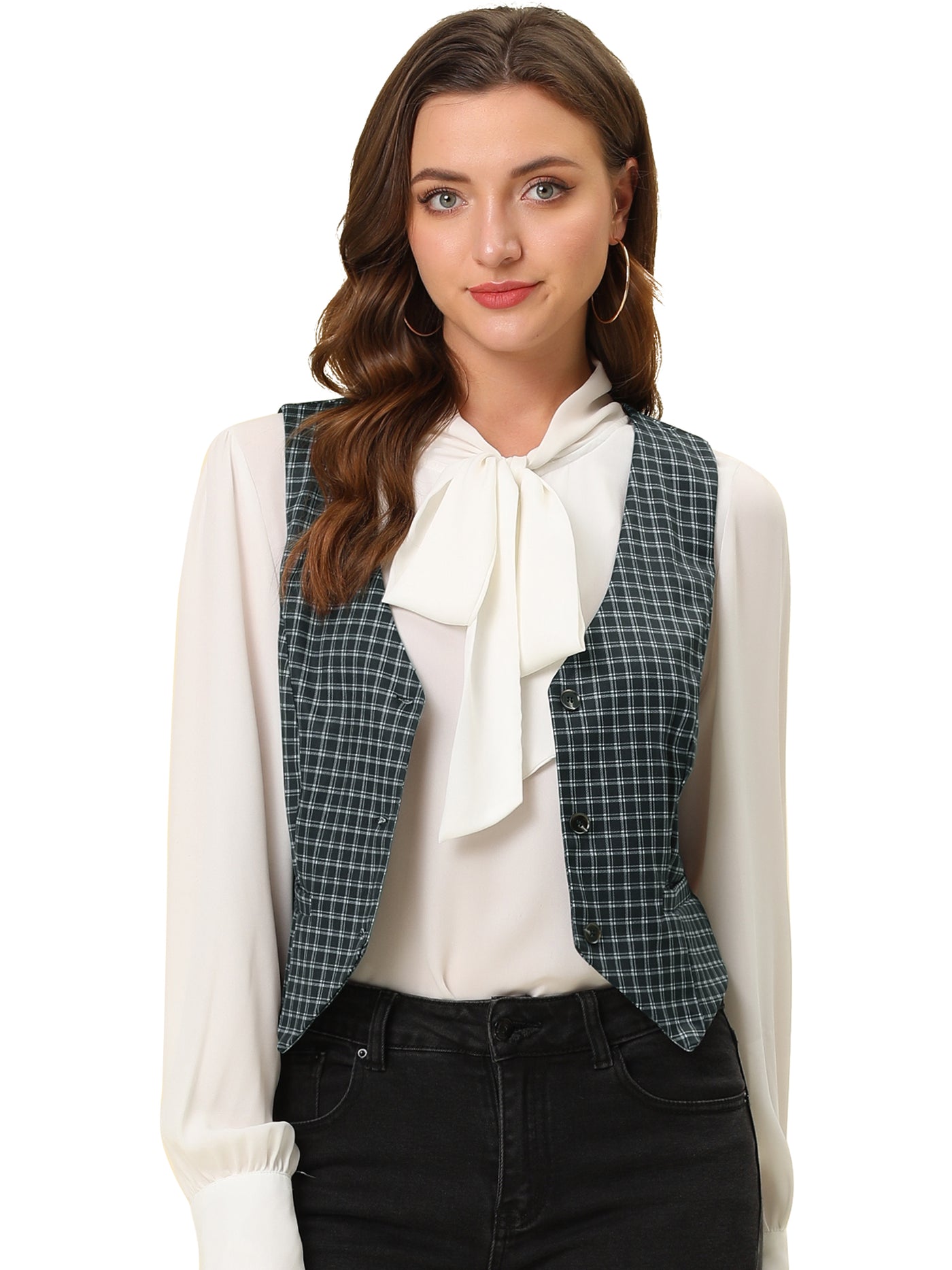 Allegra K Waistcoat Steampunk Dressy Sleeveless Jacket Versatile Suit Vests