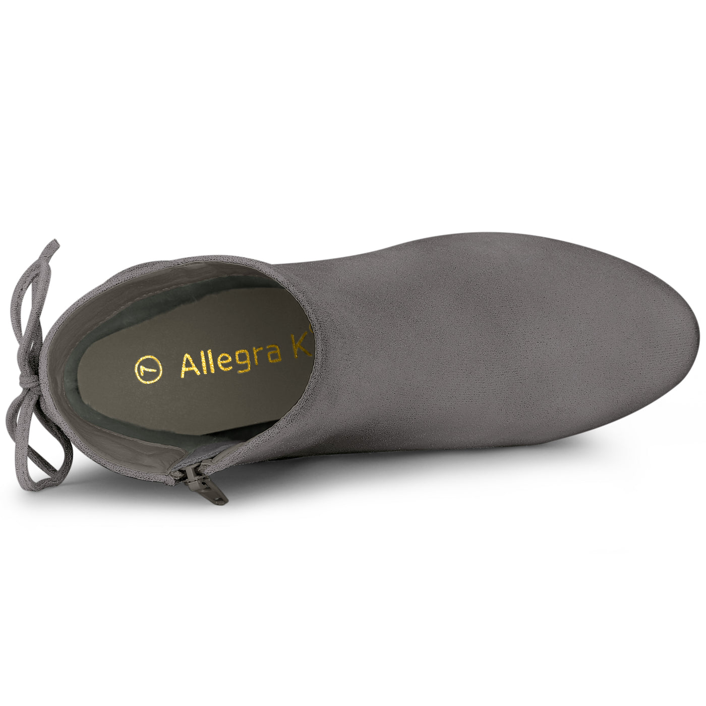 Allegra K Round Toe Block Heel Zipper Lace Up Ankle Boots