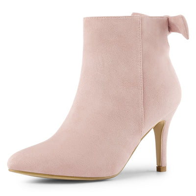 Pointed Toe Stiletto Heel Ankle Boots