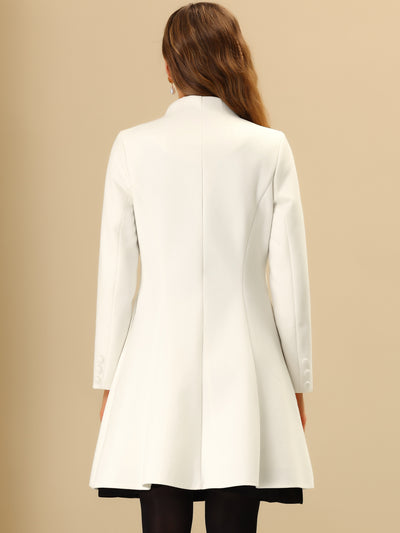 Single Breasted Long Sleeve Mid-Long Winter Coat