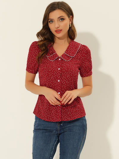 Red Emblem Polka Dots Tee Women main image 1