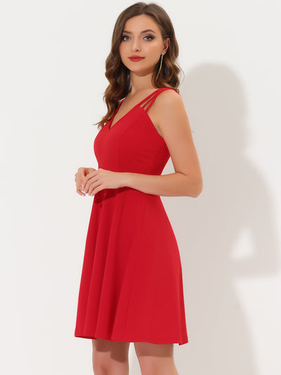 Homecoming Sexy Backless Sleeveless Party Cocktail Dress