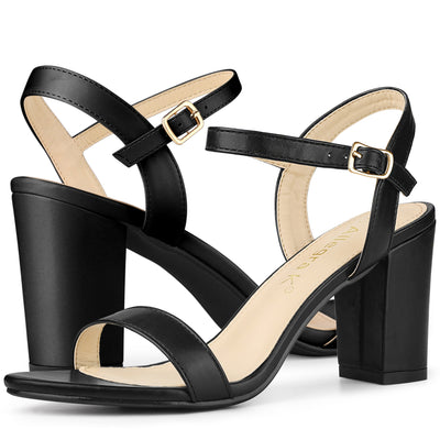 Women's Chunky High Heels Ankle Strap Heeled Sandals