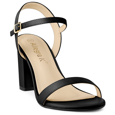 Women's Chunky High Heels Ankle Strap Heeled Sandals