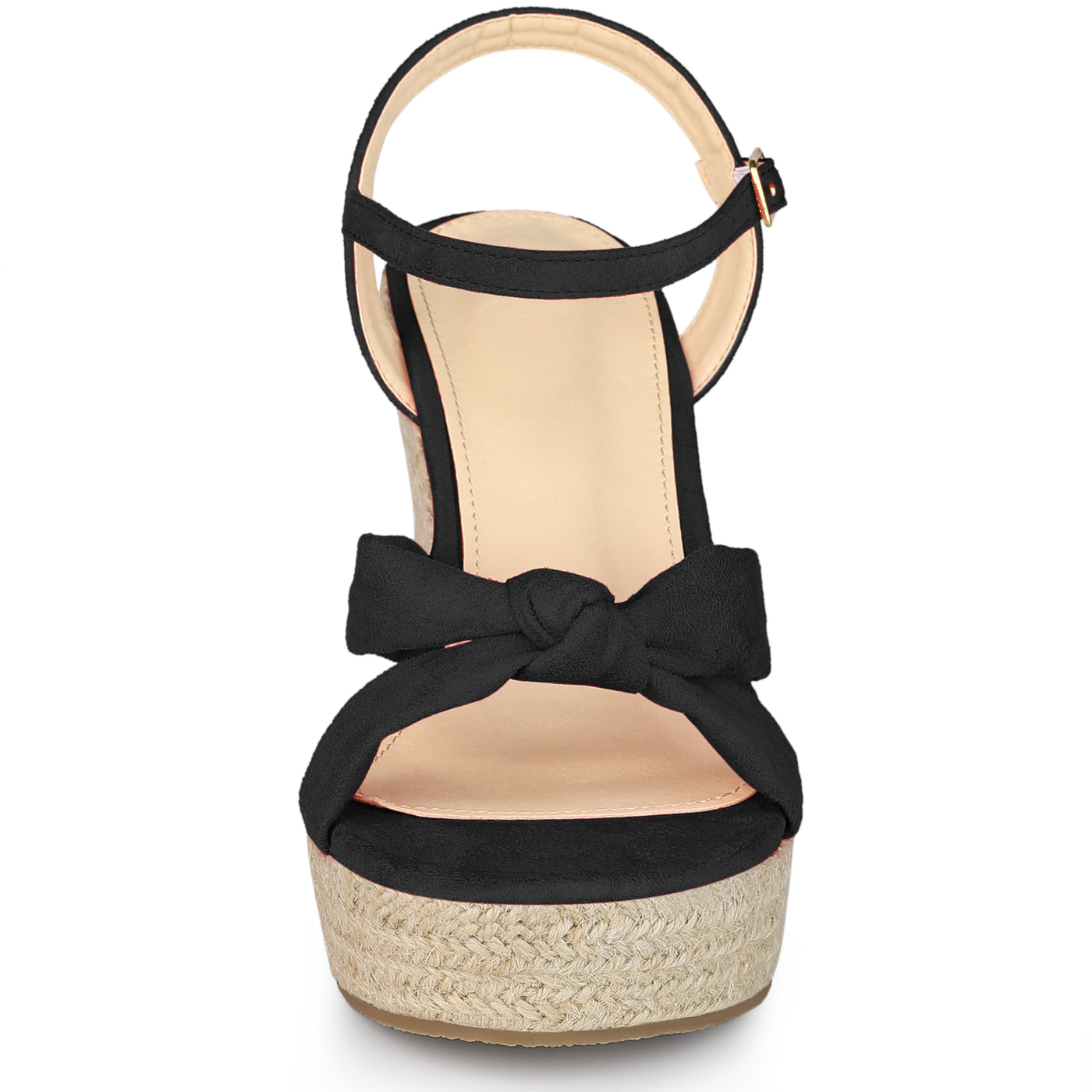 Allegra K Women's Platform Slingback Espadrille Wedge Heel Sandals