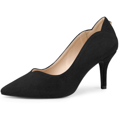 Women's Pointed Toe Pull on Stiletto Heels Pumps