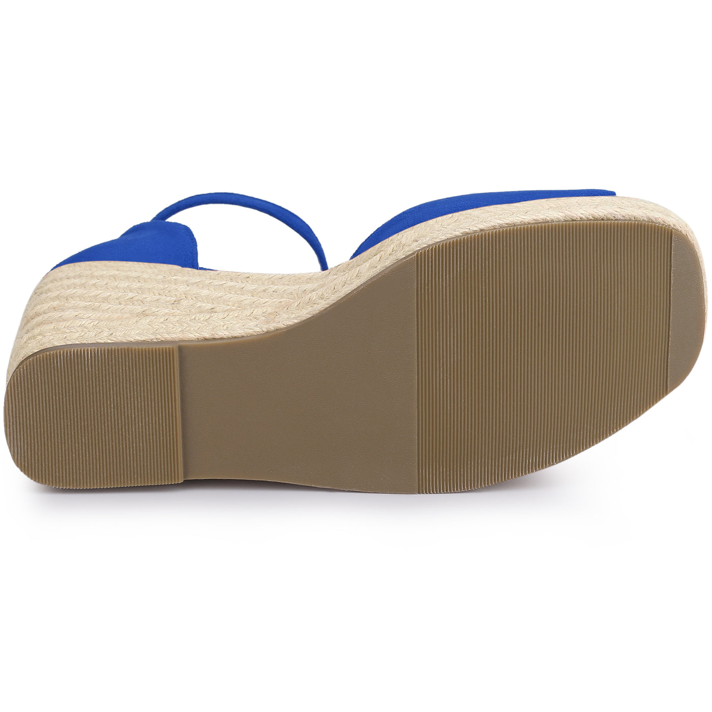 Allegra K Espadrille Platform Ankle Strap Wedge Heel Sandals