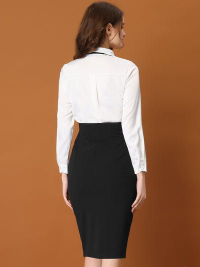 Work Skirt for Women's Halter Neck Summer Slim Fit Fashion Suspender Skirts