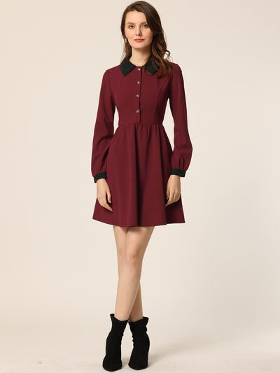 Green Strawberries Peter Pan Collar Frock main image 1