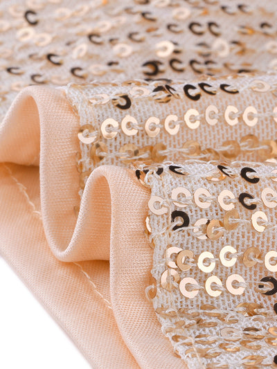 Glitter Sequin Lace-up Spaghetti Strap Party Clubwear Mini Dress