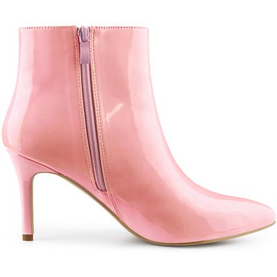 Pointed Toe Stiletto Heel Ankle Heel Boots