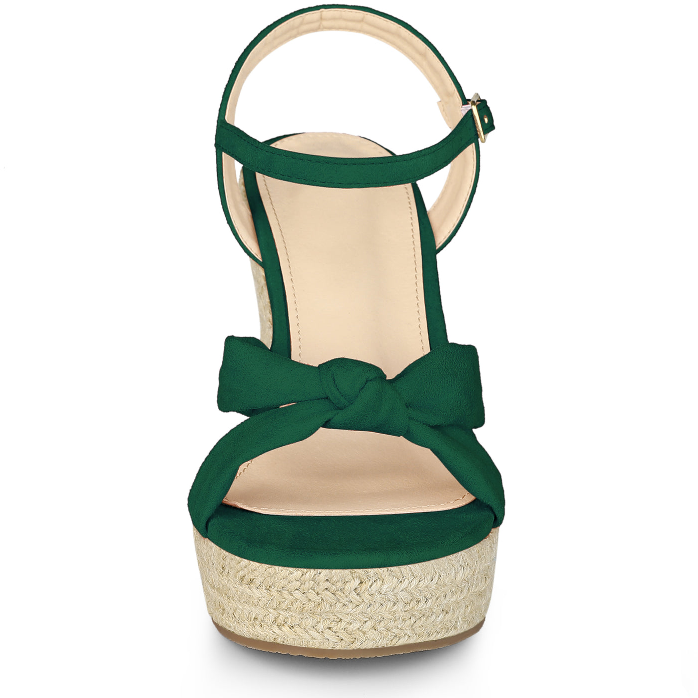 Allegra K Women's Platform Slingback Espadrille Wedge Heel Sandals