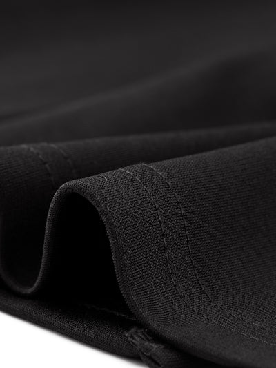 Split Short Sleeve V Neck Elegant Midi Belt Solid Dress