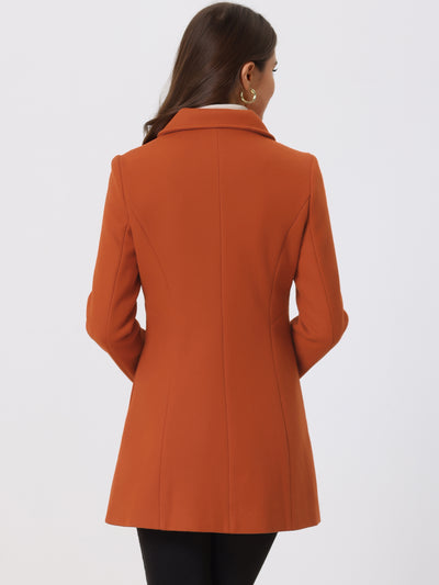 Peter Pan Collar Double Breasted Long Trench Pea Coat
