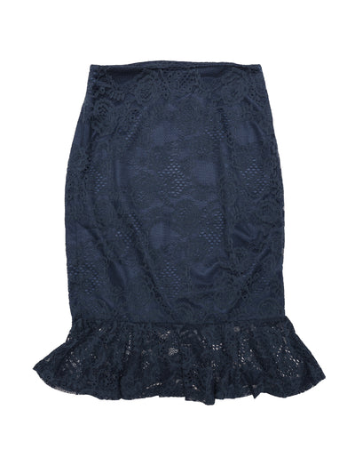 Women's Elegant Vintage Mermaid Fishtail Lace Skirt Stretch Office Bodycon Pencil Skirt