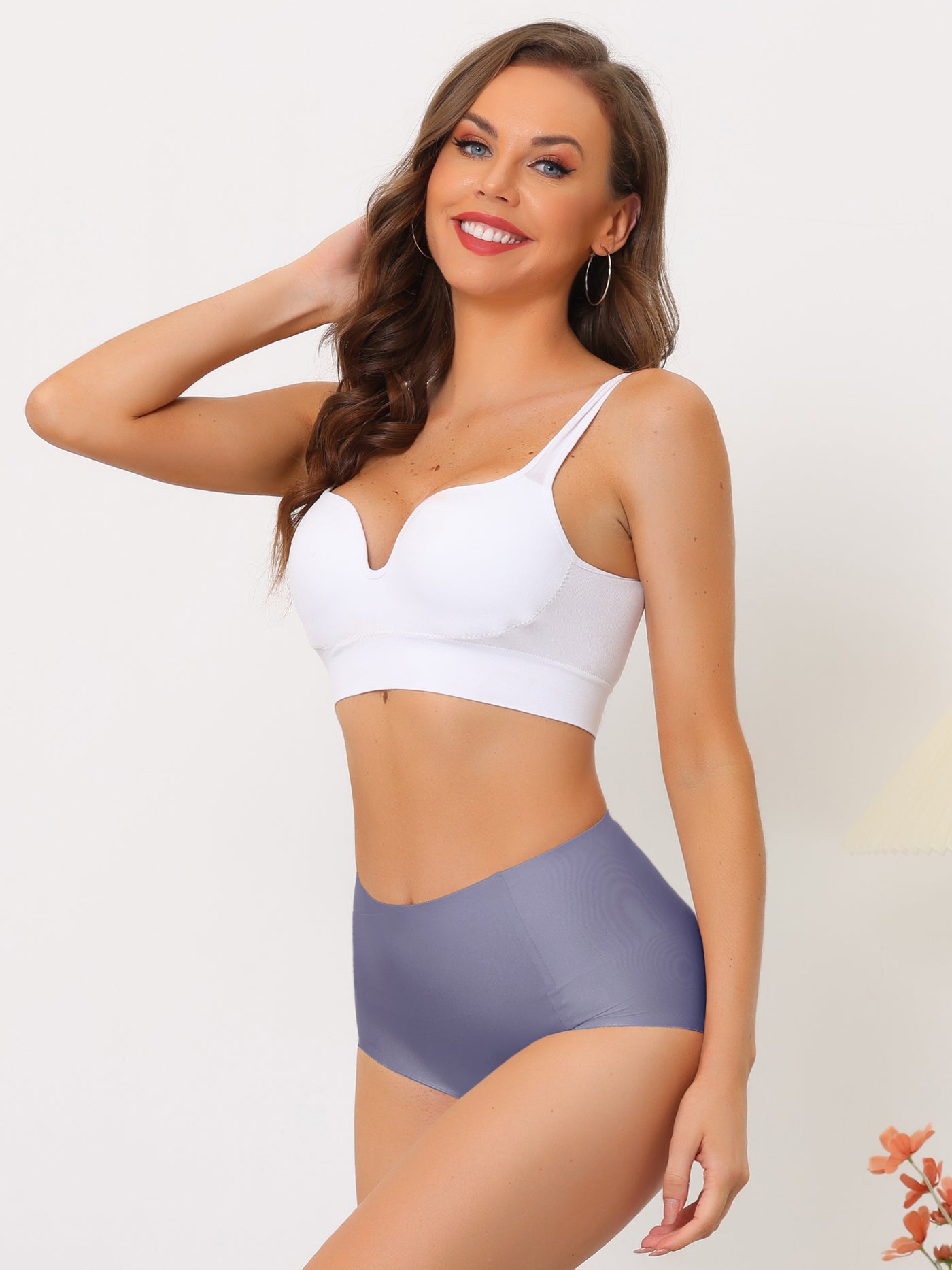 Allegra K Women's Tummy Control Hipster Underwear High-Waisted Breathable Brief