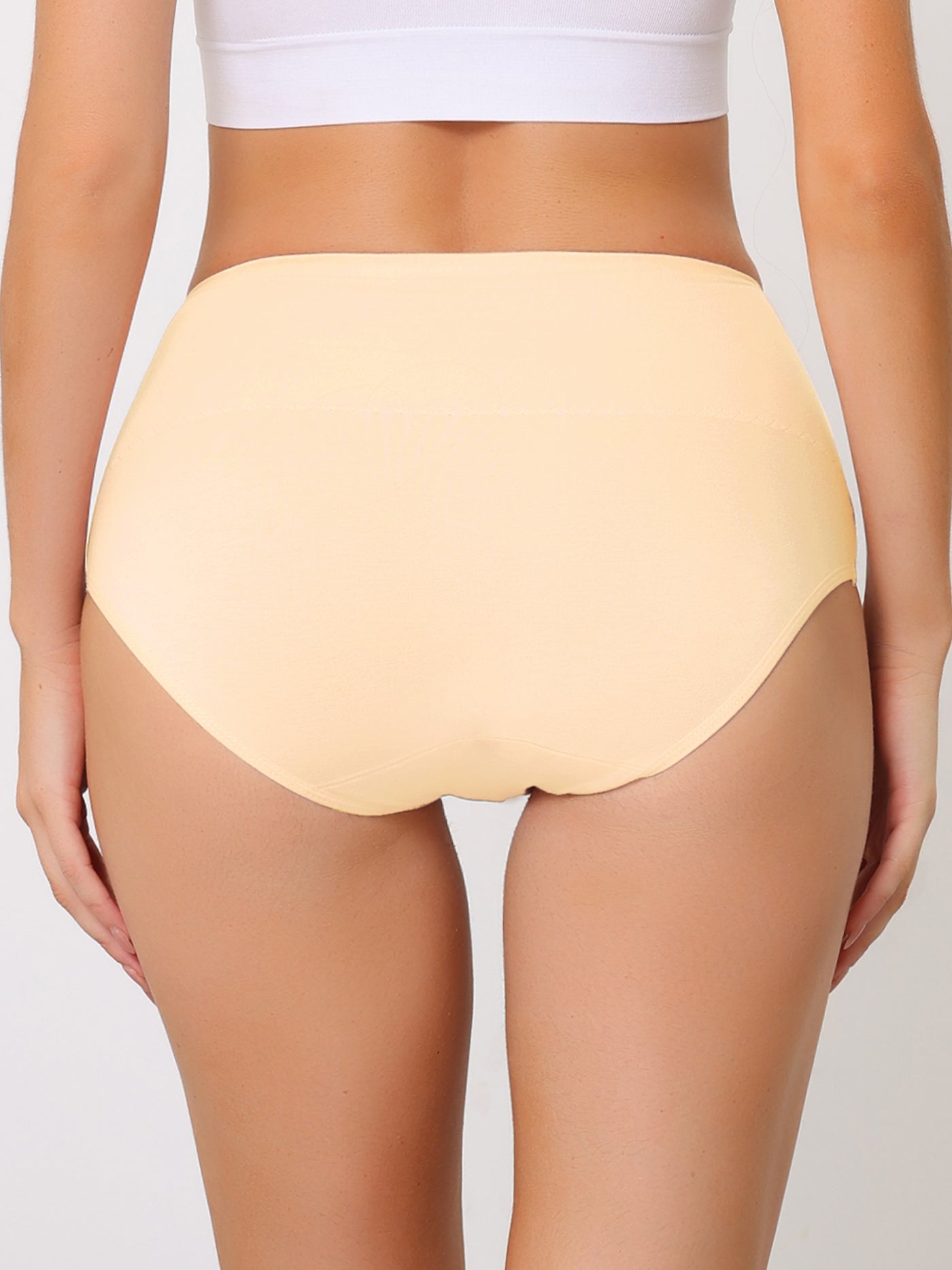Allegra K Underwear for Women High Waist Shaping Tummy Control Panties Breathable Brief