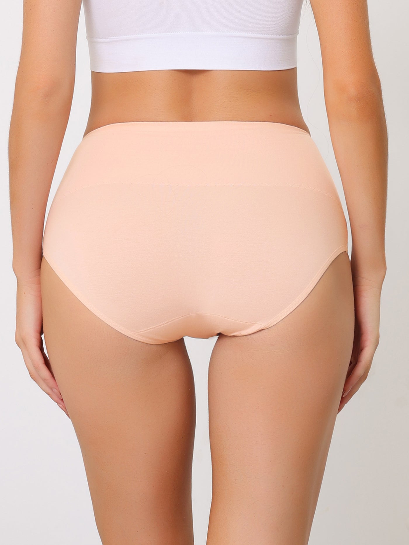 Allegra K Underwear for Women High Waist Shaping Tummy Control Panties Breathable Brief