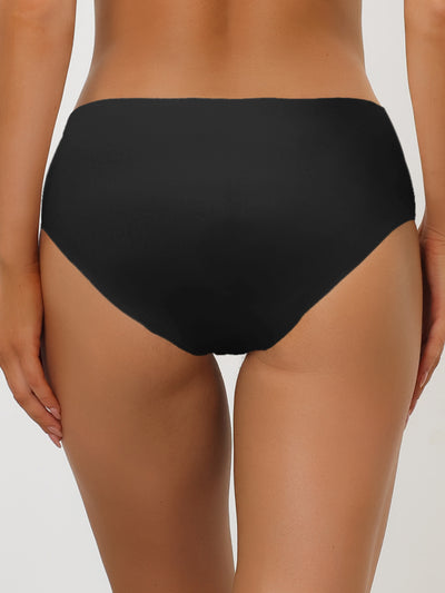 Panties for Women Unlined Comfortable Underwear No Show Elastic Waist Brief