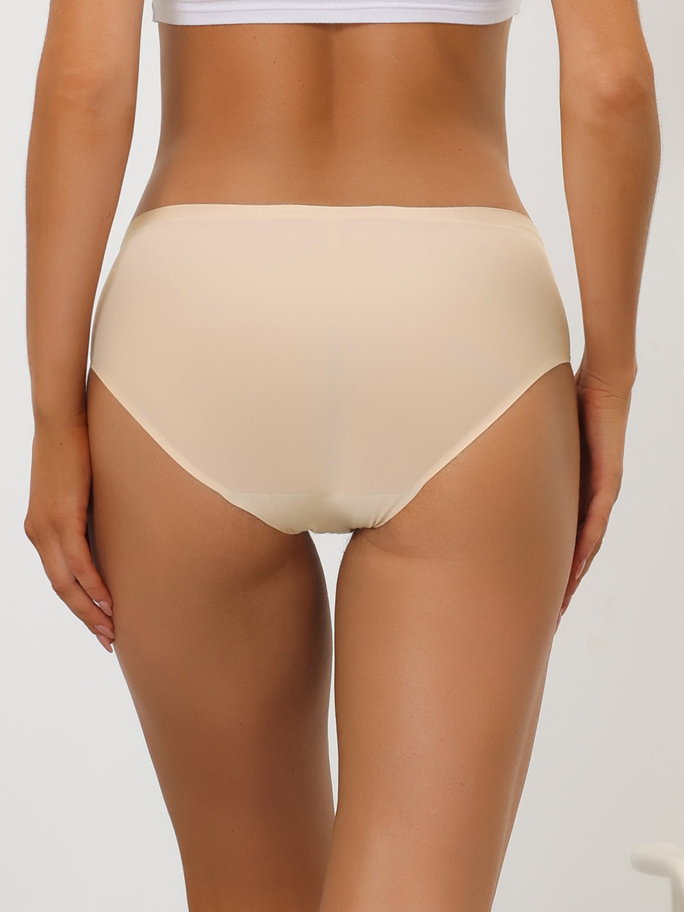 Allegra K Panties for Women Unlined Comfortable Underwear No Show Elastic Waist Brief