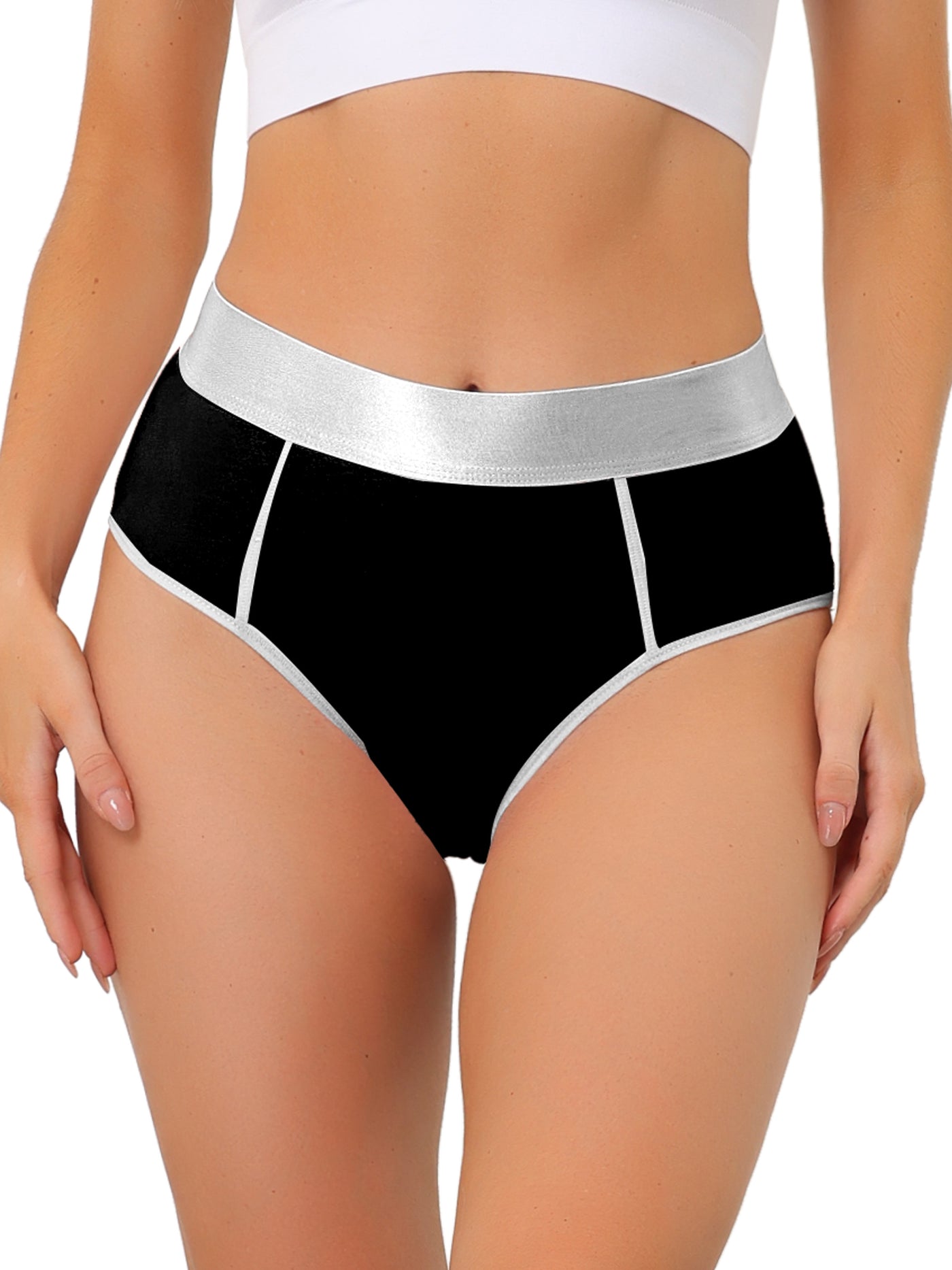 Allegra K Panties for Women (Available in Plus Size), High Waisted Tummy Control Brief