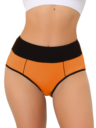 Women's High Waist Tummy Control Color-Block Brief, Available in Plus Size