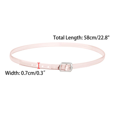 Women's Shoe Ankle Straps Transparent Anti-Slip Cross Over Buckle Shoelaces for Heels