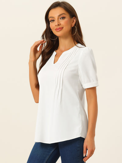 Allegra K Work Shirt for Women's Long Sleeve Casual Business Office Blouse Top
