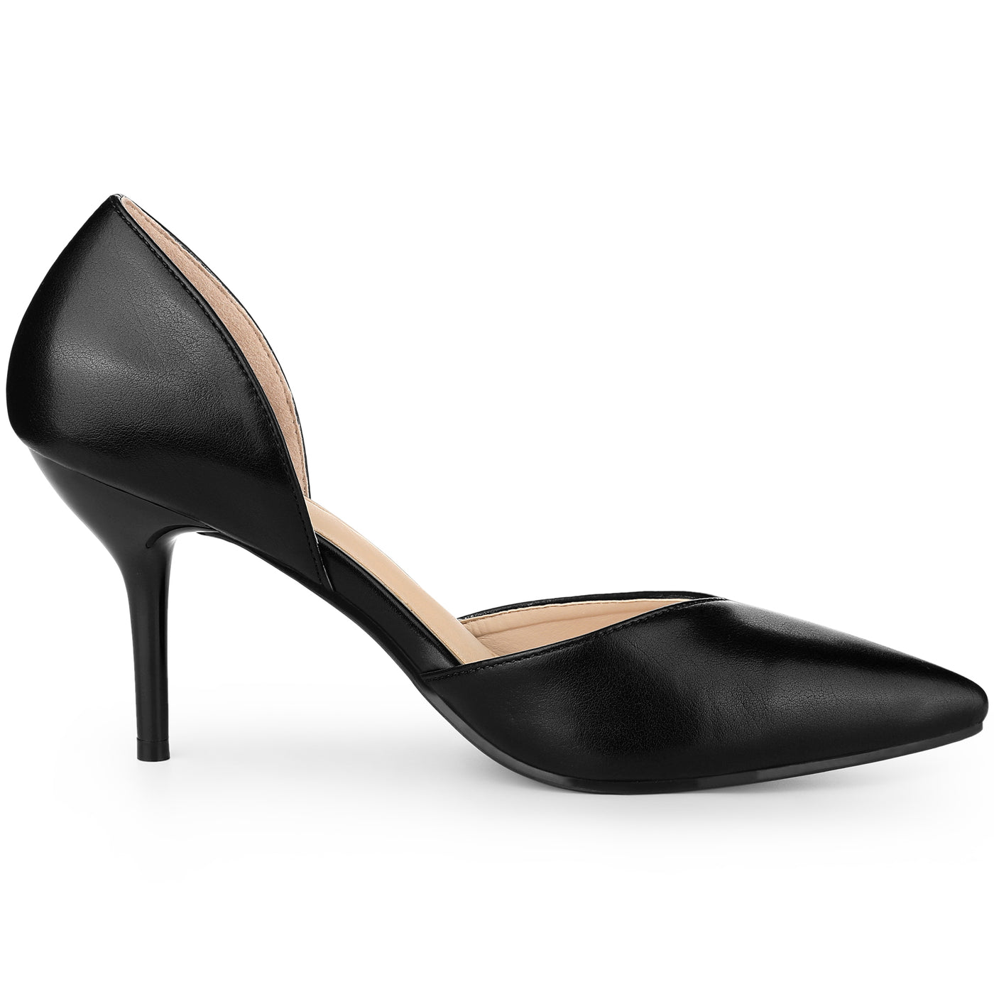 Allegra K Women's Pointy Toe Slip on Stiletto Heel Pump Sandals