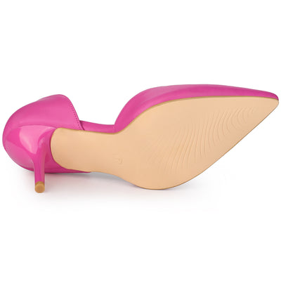 Women's Pointy Toe Slip on Stiletto Heel Pump Sandals