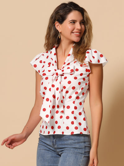 MUKZIN Polka Dot Embroidery Long-sleeved Elegant All-match Shirts